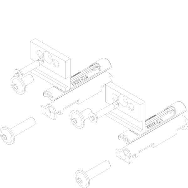 [065.6783.PA] FIXATION SET SAROS Reynaers