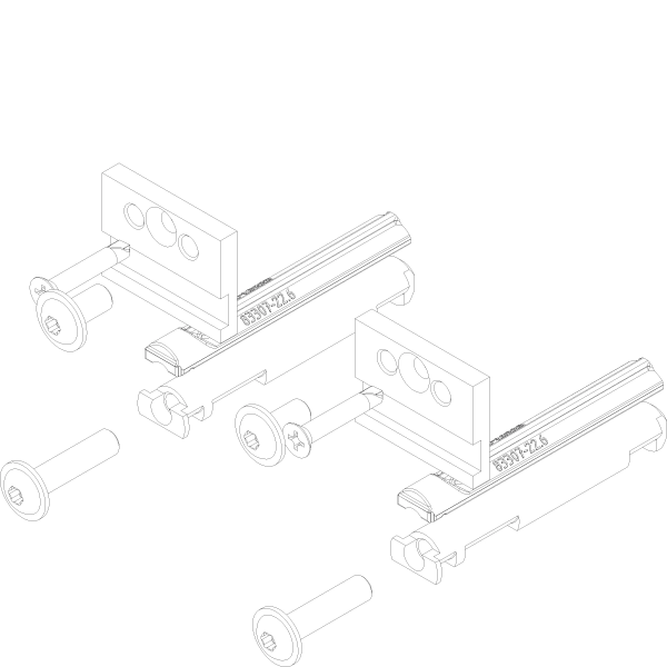 [065.6784.PA] FIXATION SET SAROS Reynaers