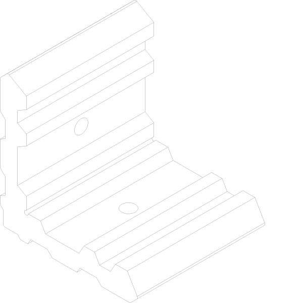 [068.5004] SCREW CORNER CLEAT 62.2 X 12.8 мм Reynaers