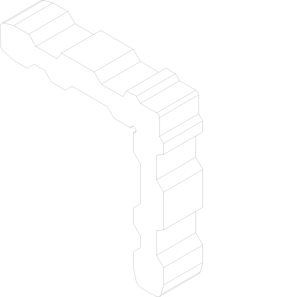 [068.7466] Кутник FRAME 11.1x14.55 мм Reynaers