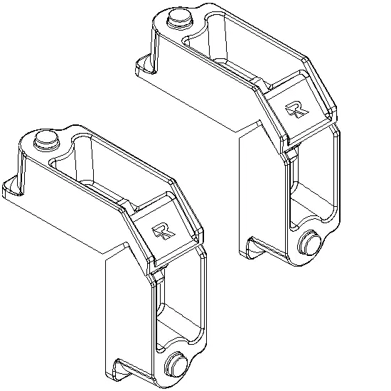 [068.8504] SCREW CORNER CLEATS 25.4x23.9 мм Reynaers