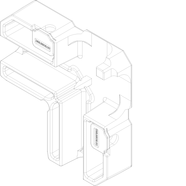 [068.8808] SCREW CORNER CLEAT WITH HOLE 21x50.2 мм Reynaers