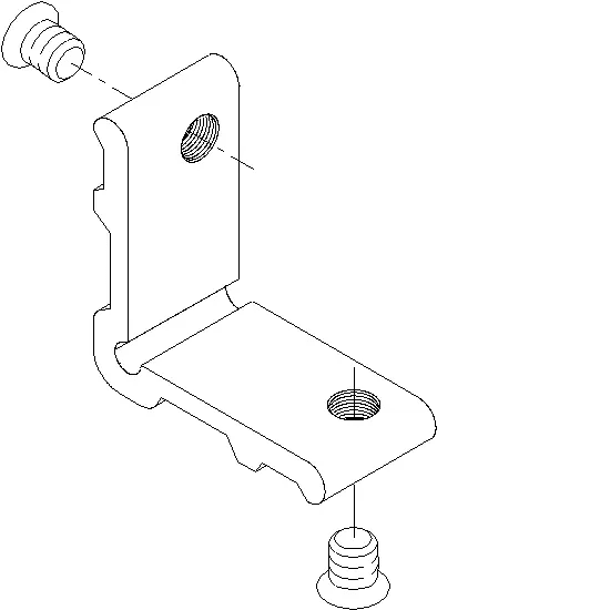 [068.8815] SCREW CORNER CLEAT 8x25.6 мм Reynaers