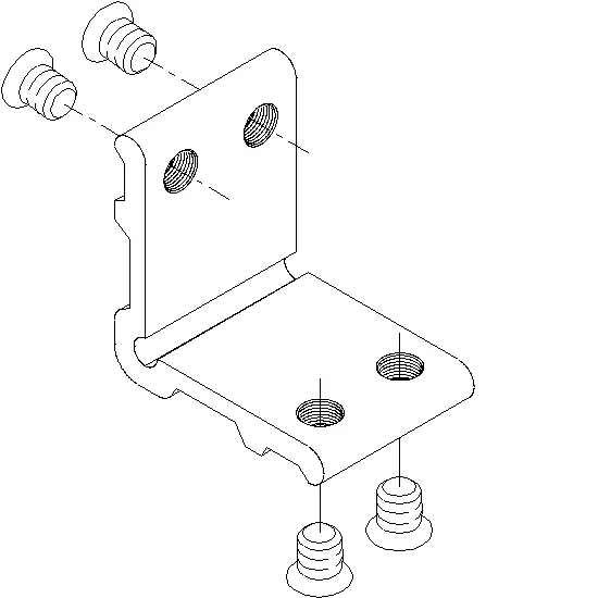 [068.8816] SCREW CORNER CLEAT 8x38.4 мм Reynaers