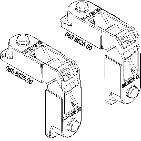 [068.8853] SCREW CORNER CLEATS 12.8x16.7 мм Reynaers
