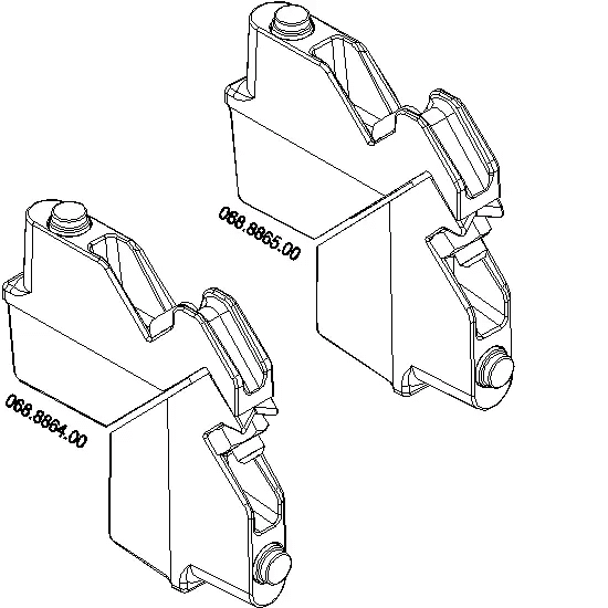 [068.8868] SCREW CORNER CLEATS 39.3x10.4-43.3x11.6 мм Reynaers