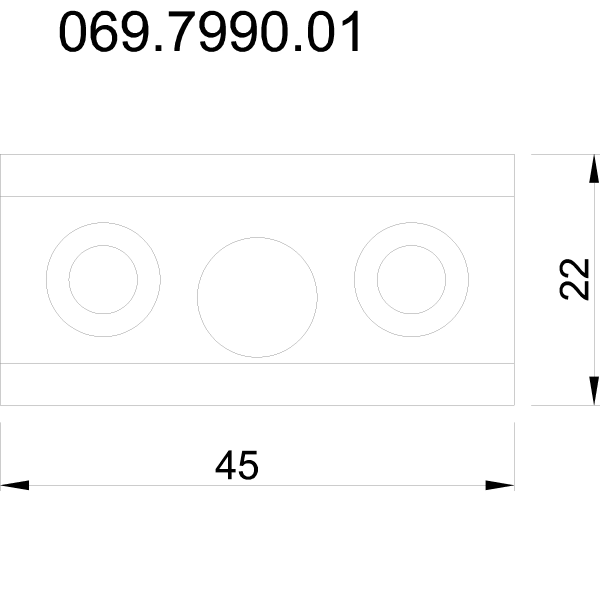 [069.7990] GUIDE PLATE BAR Reynaers