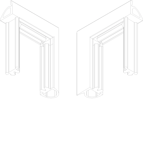 [069.8642] MOULDING PIECE T-CONNECTION Reynaers