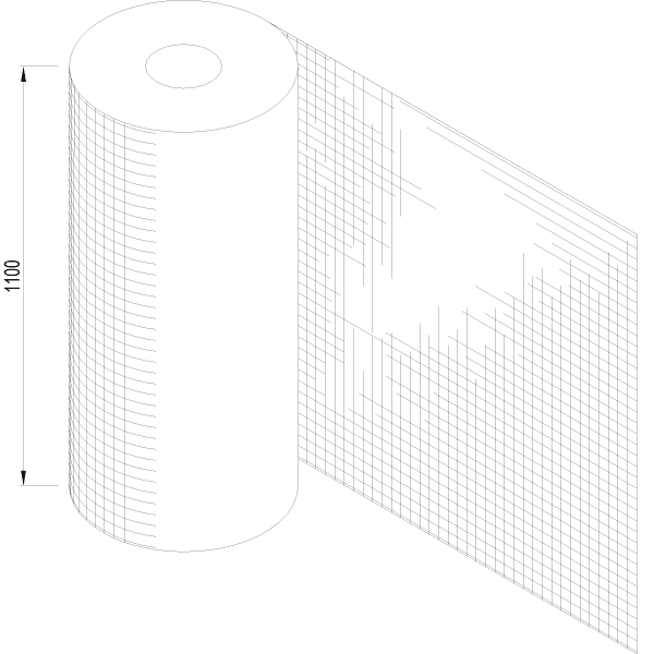 [070.6611] WIRE GAUZE 1100 мм Reynaers