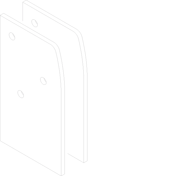 [071.8495] GLASS PANEL STOP Reynaers