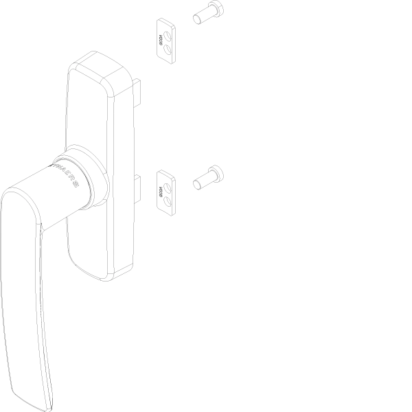 [160.8583.PA] HANDLE SH-BH OLIMPO GEA Reynaers