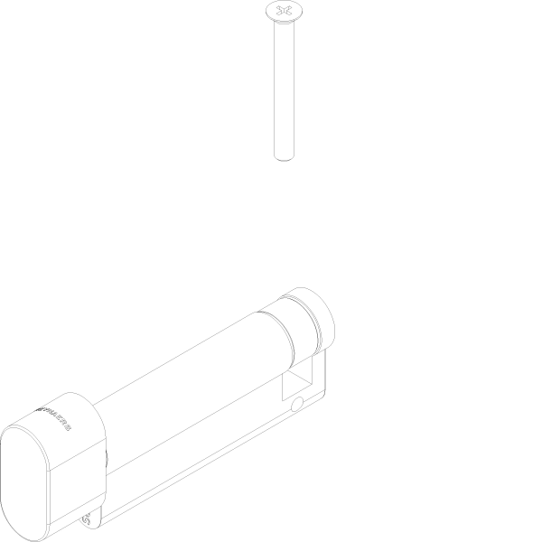 [161.7048] KNOB CYLINDER A=70 B=10 C=80 (A=Knob) Reynaers