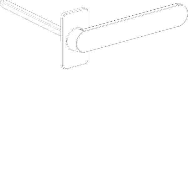 [161.7364.PC] PURITY SHUTTER DOOR HANDLE Reynaers