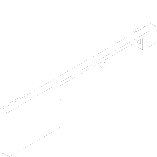 [162.9350.SY] END PIECE COVER PROFILE LEFT Reynaers