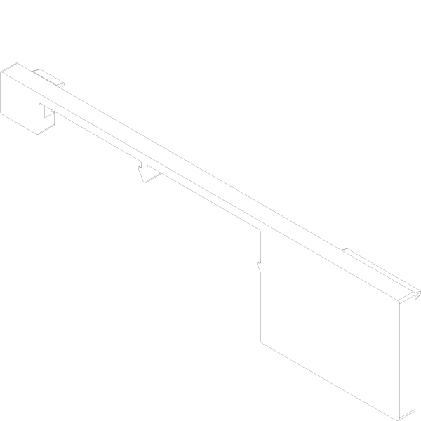 [162.9360.SY] END PIECE COVER PROFILE RIGHT Reynaers