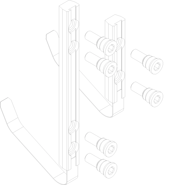 [165.6631] FIXATION SET TBIV AT 3-PART Reynaers