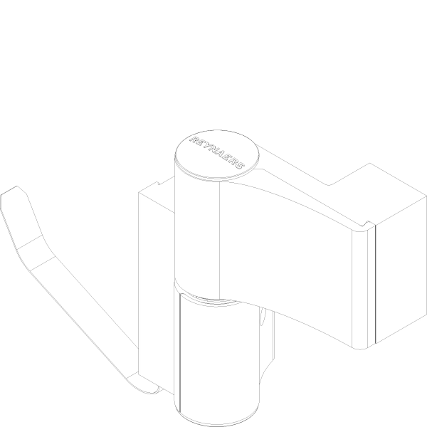 [165.6683] CORNER HINGE TB IV AT 2-PART 20.5/56 Reynaers