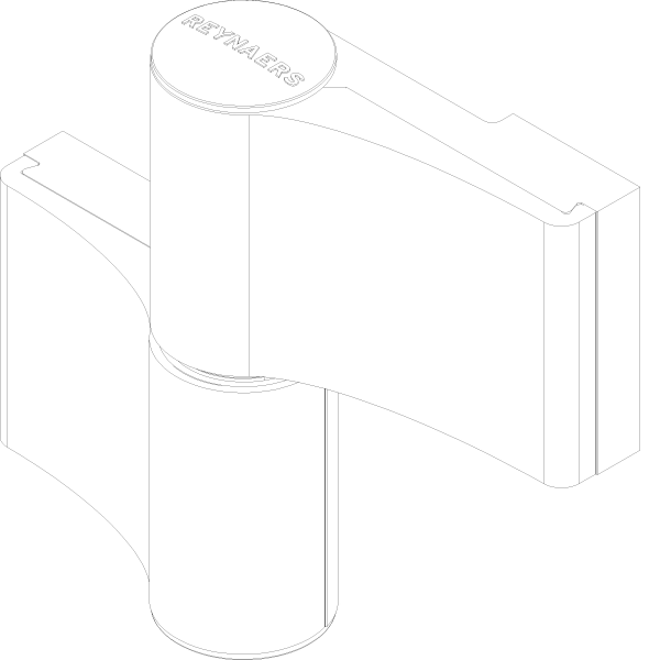 [165.6714] DOOR HINGE TB IV AT 2-PART 47/56 Reynaers