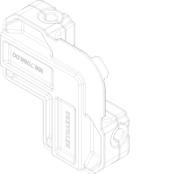 [168.7088] SCREW CORNER CLEAT WITH HOLE Reynaers