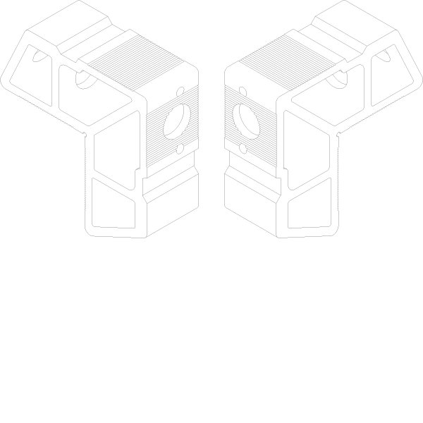 [168.7660] SCREW CORNER CLEAT WITH HOLE 34x28.1 мм Reynaers