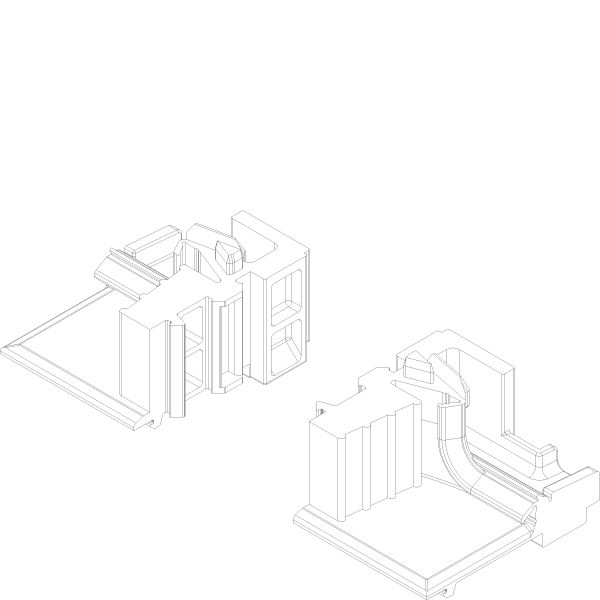[169.6973] SET CORNER PIECES EPDM Reynaers