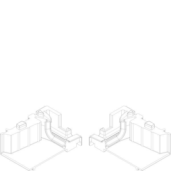 [169.6983] SET CORNER PIECES EPDM Reynaers