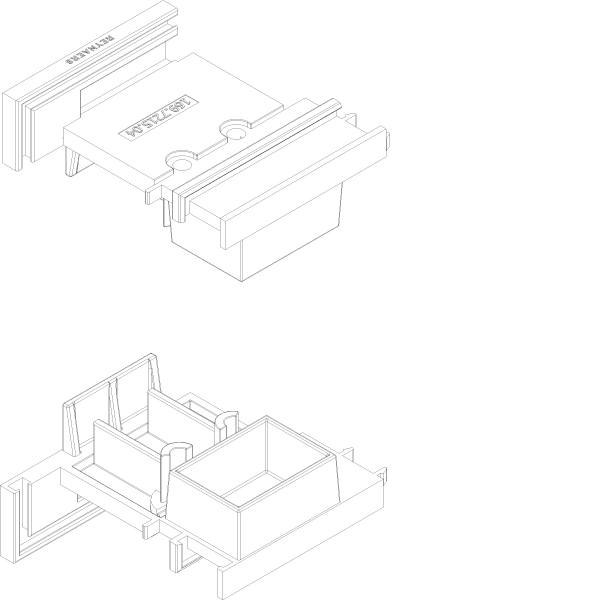 [169.7215] SET END PIECES LOCK CASE Reynaers