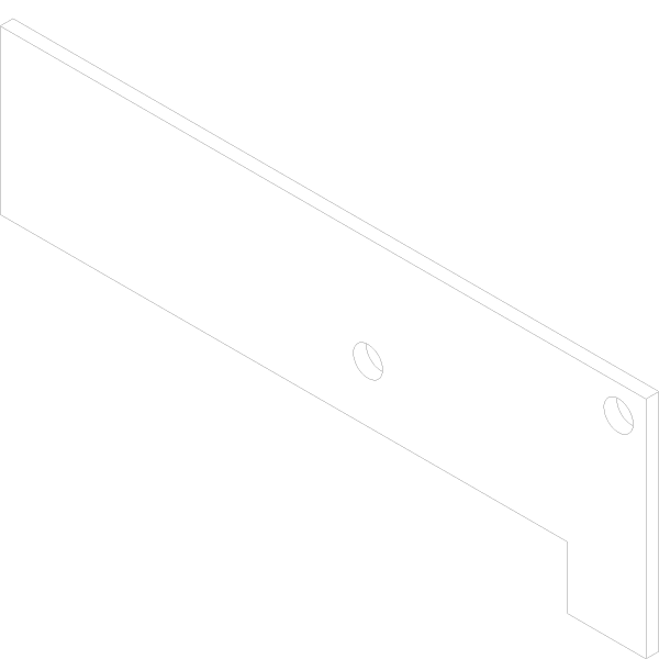 [169.7632.AN] COVER PLATE SIDE L=99 мм Reynaers