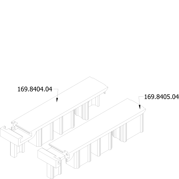 [169.8403] SET END PIECES Reynaers