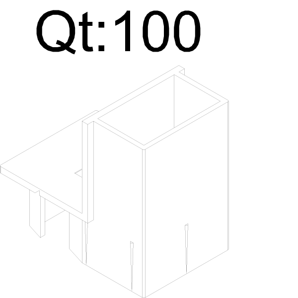[M24.5628.SY] END PIECE NEWEL POST Reynaers