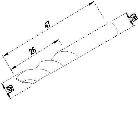 [095.A711] MILLING HEAD ?8 мм Reynaers