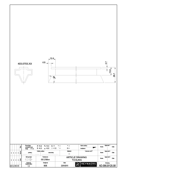 [095.B125] MILLING HEAD Reynaers