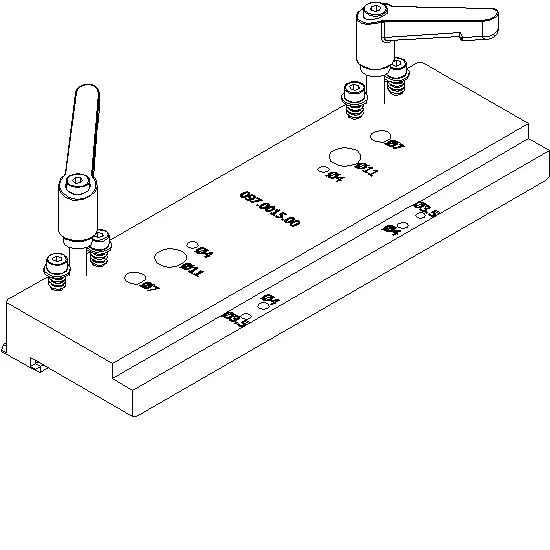[097.0015] BORING JIG SCREW CORNER CLEAT + GLUE INJECT. Reynaers