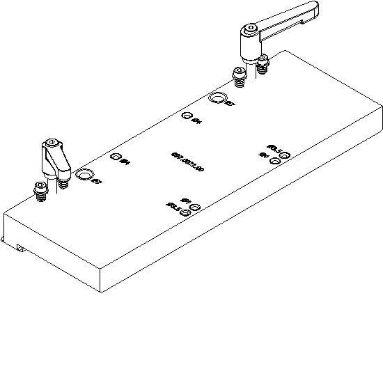 [097.0021] BORING JIG SCREW CORNER CLEAT + GLUE INJECT. Reynaers