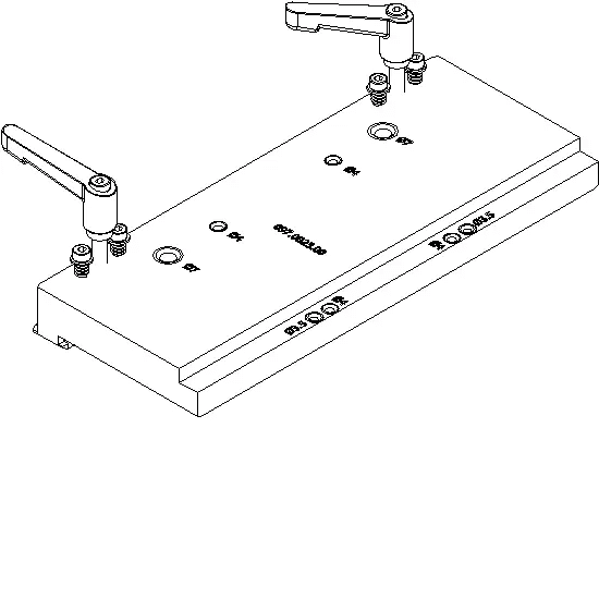 [097.0023] BORING JIG SCREW CORNER CLEAT + GLUE INJECT. Reynaers