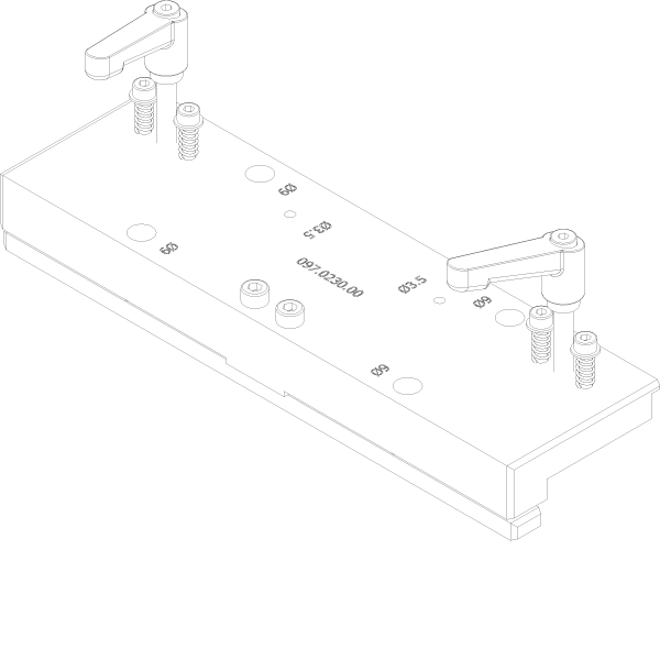 [097.0230] BORING JIG CORNER CLEAT Reynaers