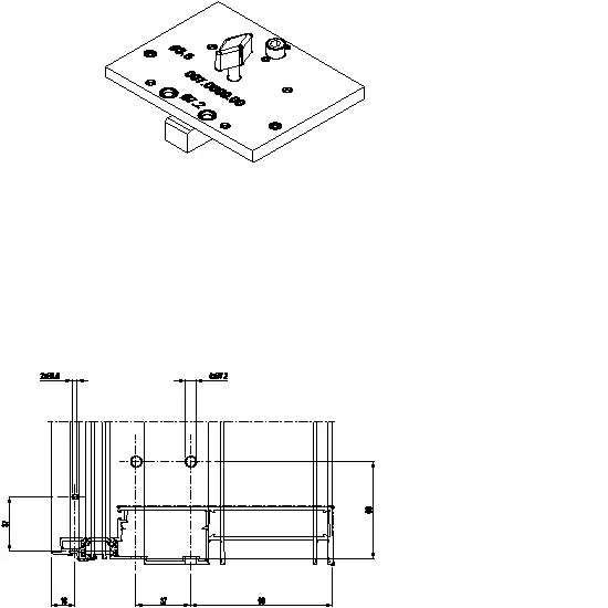 [097.0599] BORING JIG CORNER CLEAT WITH DRIVE PIN Reynaers