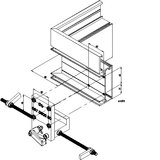 [097.0600] BORING JIG FRAMES CONNECTION Reynaers