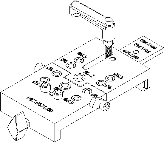 [097.0621] BORING JIG FIXATION TRANSOM Reynaers