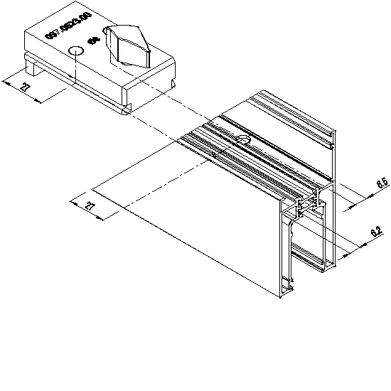 [097.0623] BORING JIG SCREW CORNER CLEAT Reynaers