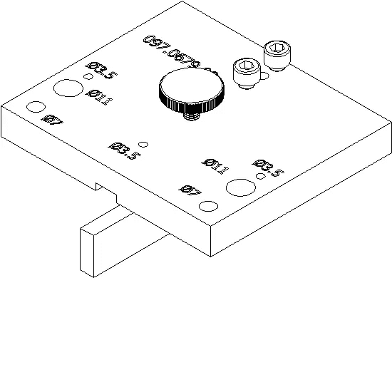 [097.0679] BORING JIG SCREW CORNER CLEAT + GLUE INJECT. Reynaers