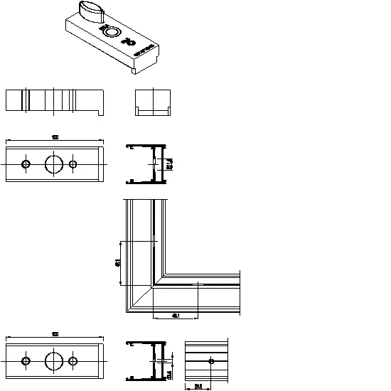 [097.0718] BORING JIG SREW CORNER CLEAT / T-CONNECTION Reynaers