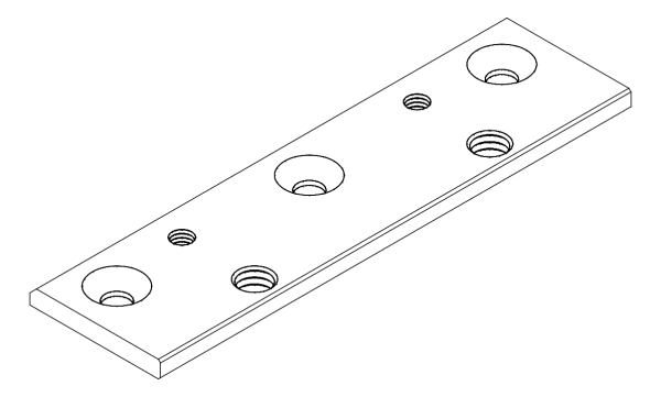 [80380240] Планка під скло 10,3 (110x37x4) Aluprof
