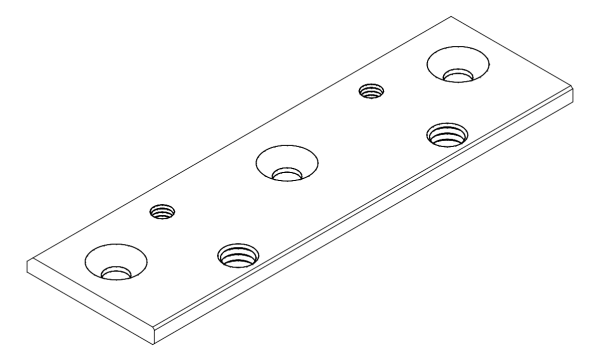 [80380241] Планка під скло 13,3 (110x37x4) Aluprof