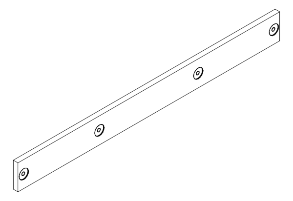 [80122081] Вставка ригеля 450x43 мм Aluprof