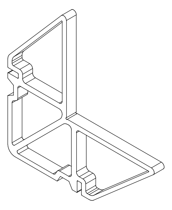 [8A006360] Кутник 41,2x7 мм Aluprof
