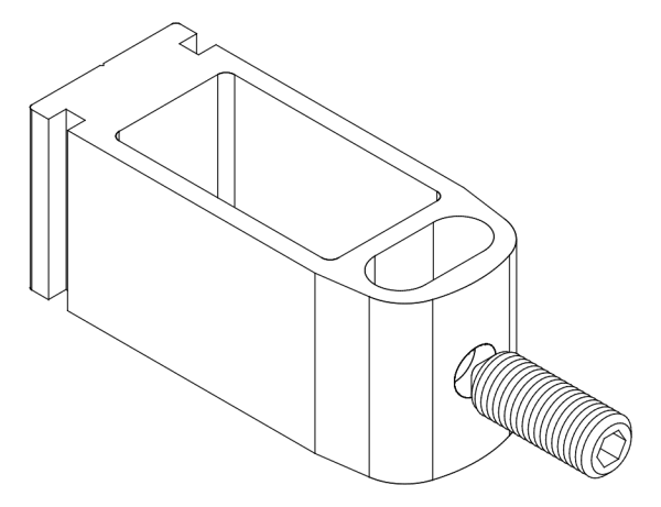 [80122396] З'єднувач з гвинтом (80122113 + 80372710) Aluprof