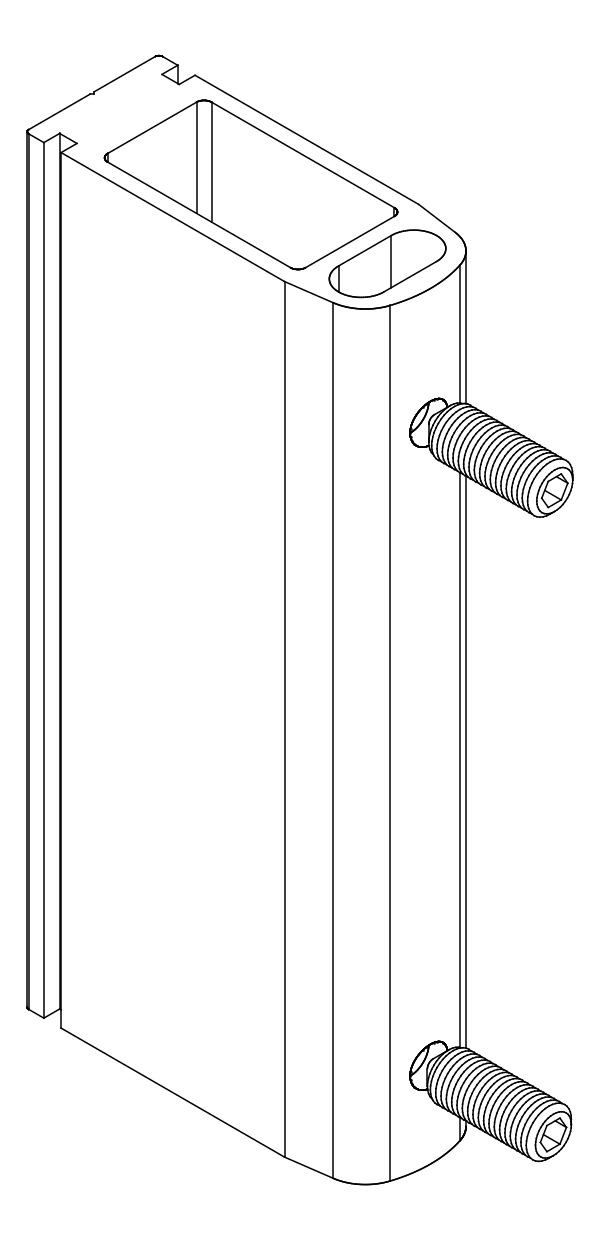 [80122397] З'єднувач з гвинтом (80122116 + 2x80372710) Aluprof