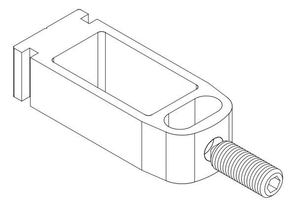 [80122398] З'єднувач з гвинтом (80122117 + 80372710) Aluprof