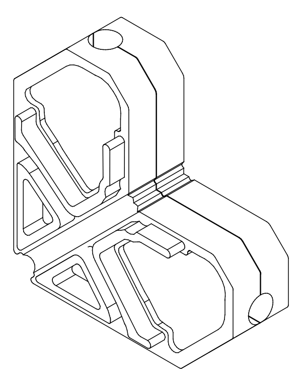 [80124712] Кутник 47,2x22,6 мм Aluprof